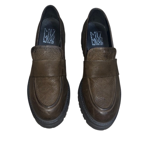 Miz Mooz Shoes - Miz Mooz Daria Loafer Chunky Platform Lug Sole Brown 41